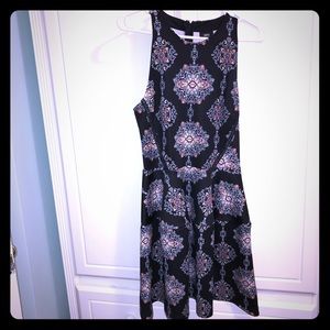 Geometric pattern Scuba dress